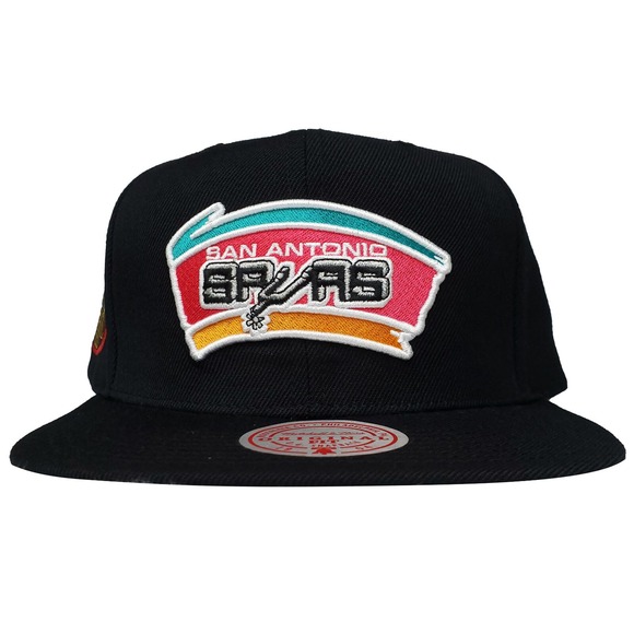 New Era Mitchell & Ness San Antonio Spurs Draft Day Snapback Hat White/Teal - FW21 - DE